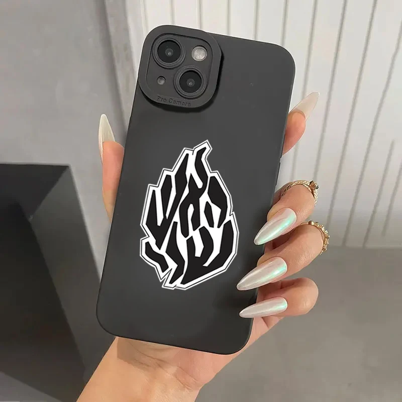 Fashion Black Flame Silicone Phone Case For iPhone 16 15 Pro Max 15 14 13 12 11 X XS XR 7 8 Plus SE 2020 Shockproof Soft Cover