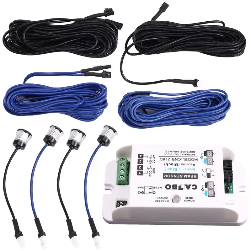 

【ELEVATE LIFE】Photoelectric Sensor Detector Single Dual White 10M/30FT Distance For Auto-Door