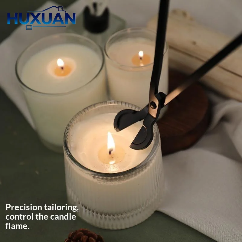 Candle Wick Trimmer Stainless Steel Candle Scissors Electroplated Wick Cutter For Aromatherapy Candle Home Decoration