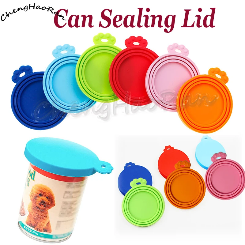 3in1 再利用可能なシリコン缶蓋 犬や猫の缶のほとんどのサイズに対応 新鮮さを保つためのキッチン整理用品 ペット用品