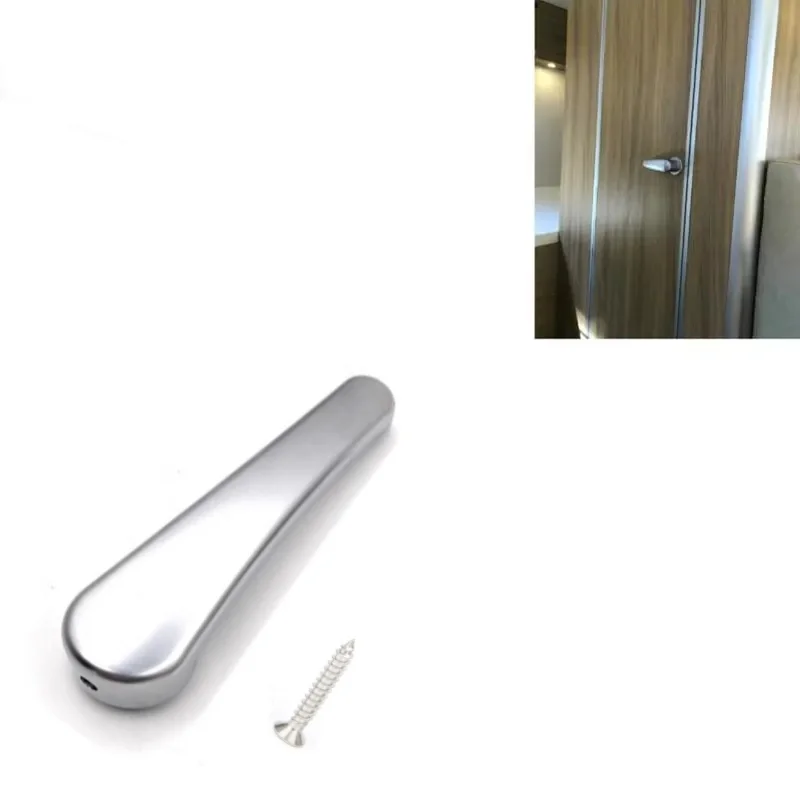 

1PC Silver Toilet Door Handle For Elddis Compass Bailey Hymerfor Easy To Install Durable Motorhome Caravan Camper
