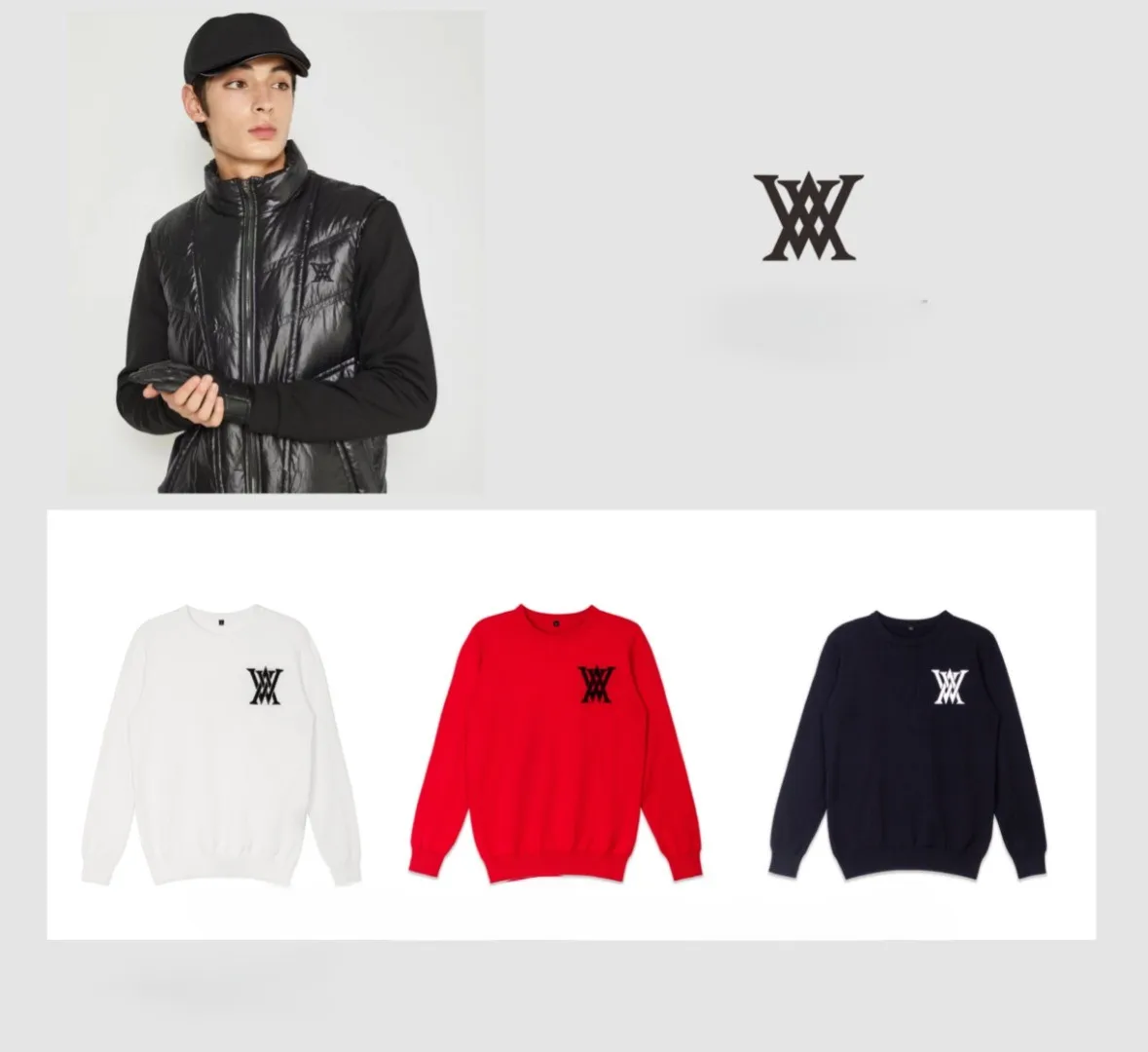 

Men Golf Knit Top Stylish Athletic Long-Sleeve Winter Warm Knit Sweater