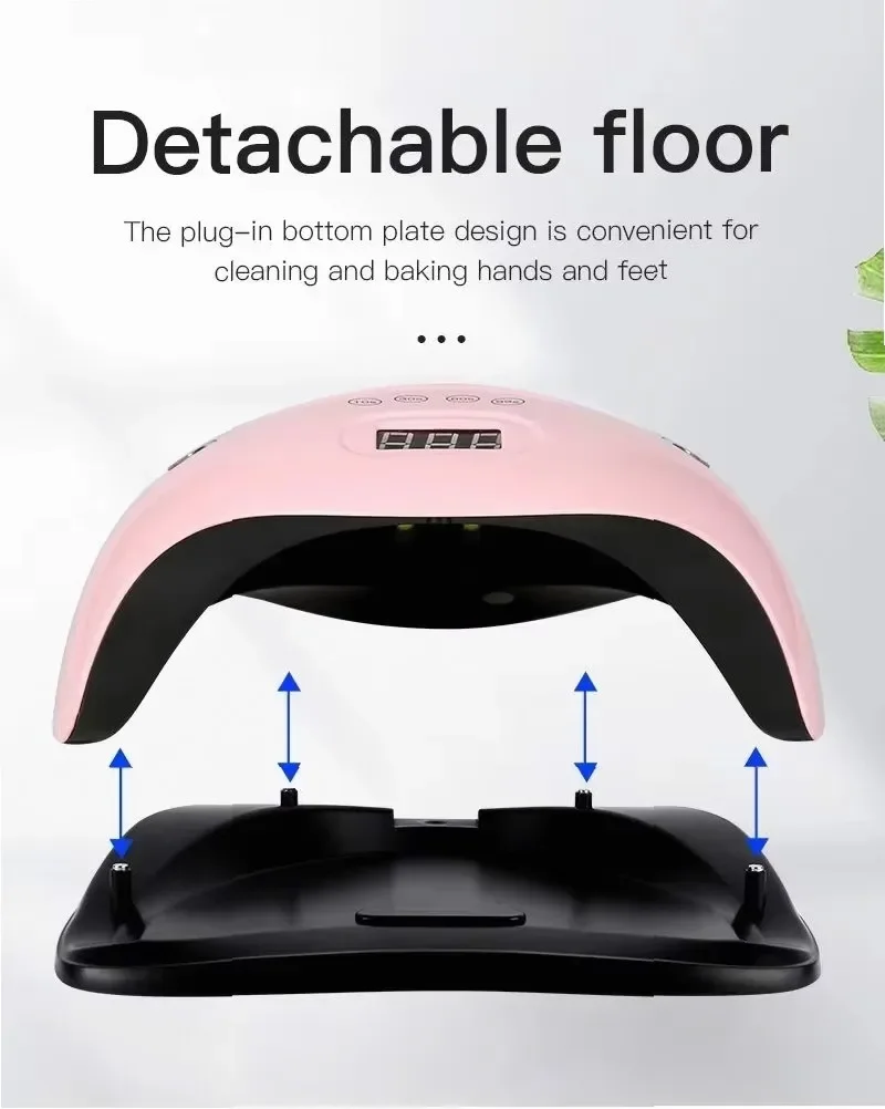 Smart Dual Tech UV/LED Nail Lamp with Auto Sensor, Fast Curing for Gel Polish Salon & Home Use