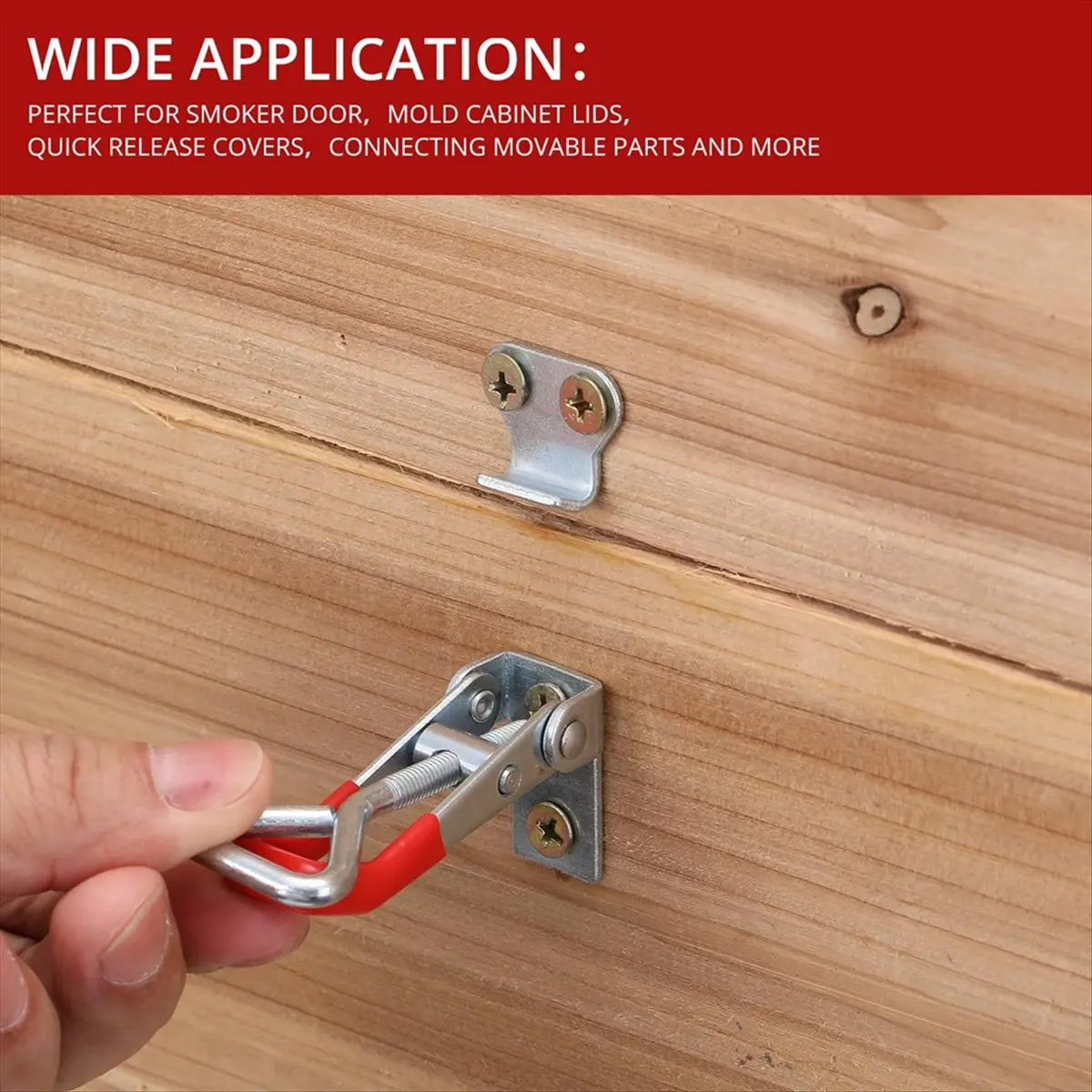 ABFW 36Pcs Adjustable Toggle Clamp Pull 4001 Heavy Duty Lock Metal Door Latches Sturdy Latches Hardware