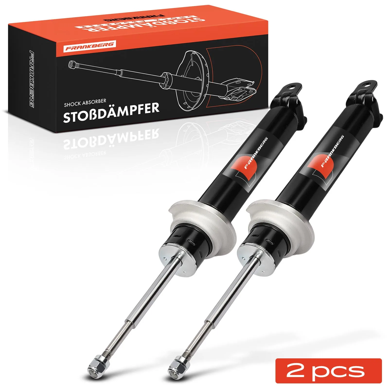 Frankberg 2x Schokdemper Gasdruk Voorzijde voor Mazda MX-5 ND Fiat 124 Spider 348 NC3J34700 N29334700A NA2E34700A NA8W34700B