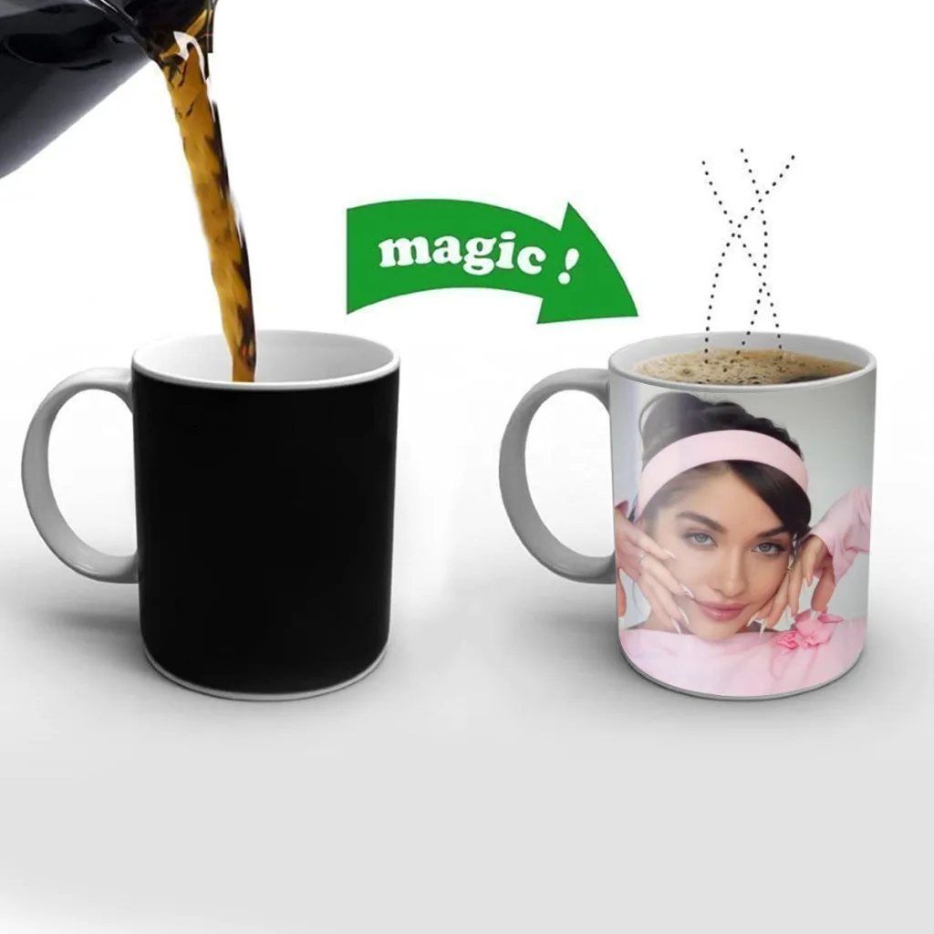 

Maria Becerra La Nena de Argentina Movie Free shipping Magic Color Changing Ceramic Coffee Mug Cup Friends Gift