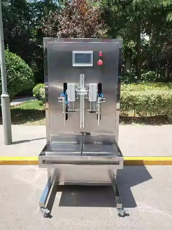 FILLING AUTO BRAND Semi-automatic Liquid Oil Customization Two Submersible Nozzles Weighing and Filling Machine