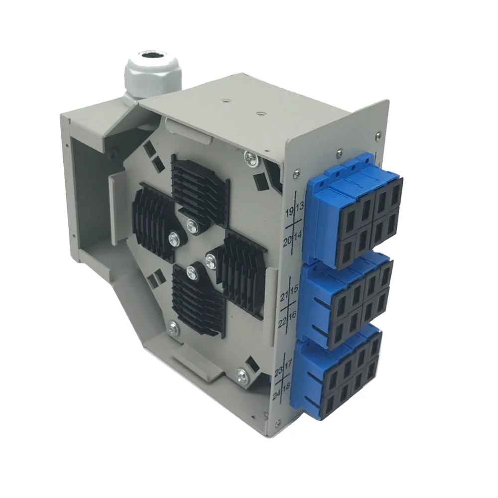 12 Port DIN rail SC Fiber Optic Termination box