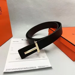 Cinturón de cuero PU de lujo para hombre y mujer, accesorio deportivo suave y Real, de marca de diseñador, color negro, 3,8 cm de ancho