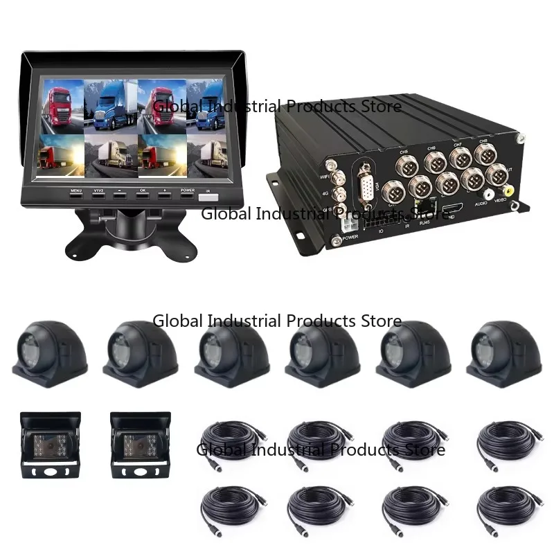

8-Channel Mobile DVR with WiFi 4G GPS Wireless H.264 Compression Two-Way Audio Human Detection Night Vision Digital Video Record