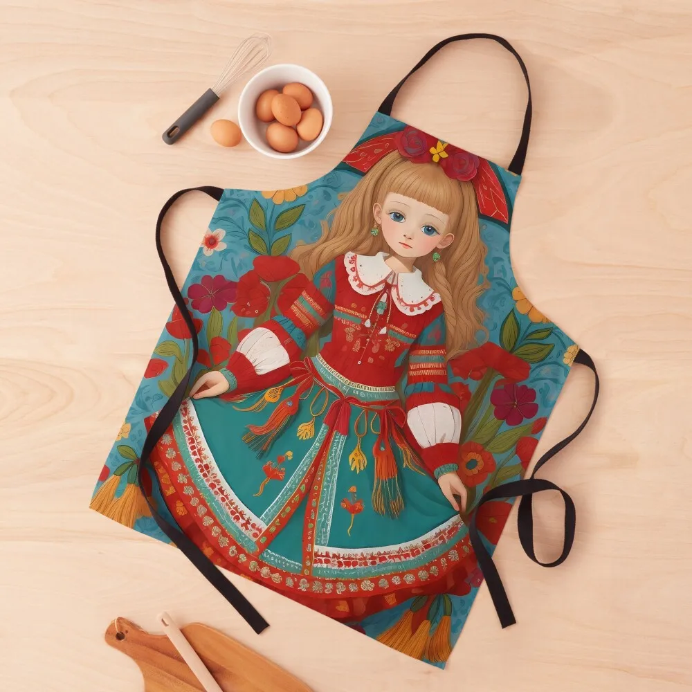 

Polish folk art Apron Manicurists Woman Kitchens For Kitchen Women Apron