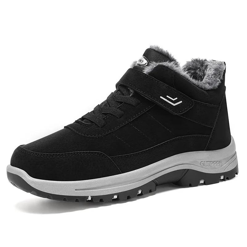 Unisex inverno caldo più stivali da neve in velluto antivento impermeabile confortevole uomo donna scarpe Casual in cotone antiscivolo papà mamma stivali