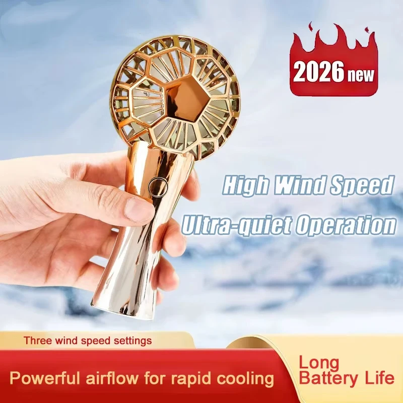 Football Shaped Mini Fan USB Rechargeable Portable Handheld Desktop 2 in 1 Cooler Travel Summer Gift For Football Fans