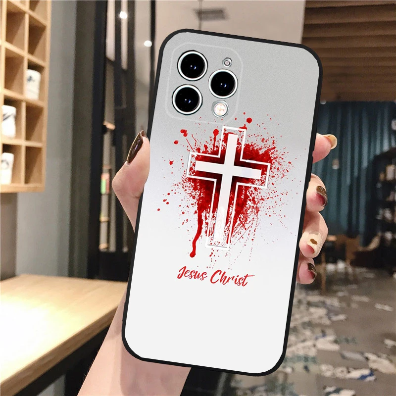God Jesus Phone Case For iphone 17 Pro Max Air 16 15 14 13 Pro Max 15 16 Pro 15Plus Shell