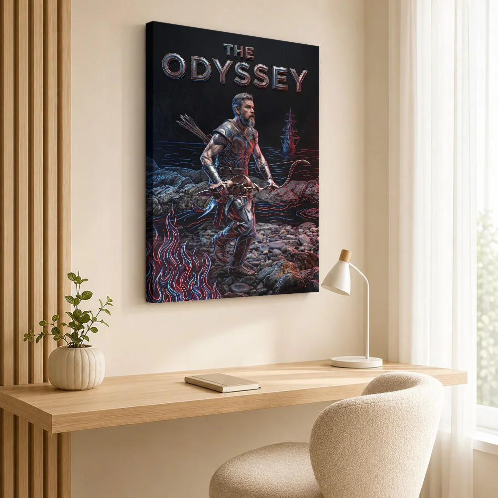 The Odyssey Movie Framed Canvas Print Poster Personalized Vintage Movie Wall Paintings Decoration for Living Room Home Theater