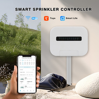 8 Station WiFi Indoor Smart Sprinkler Controller and solenoid valve Irrigation System Remote Control by Phone Works with Alexa