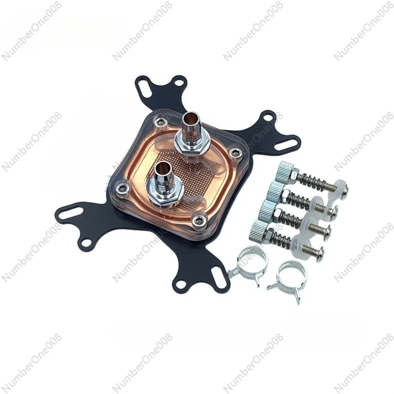 PC CPU Water Cooling Block Multi-Platform Compatible Supports AM2 AM3 Sockets with 9MM OD Barb Fitting Kit