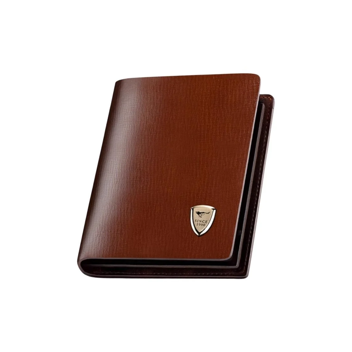 SEPTWOLVES Cow Leather Wallet Men's Brown/Black 3944100-