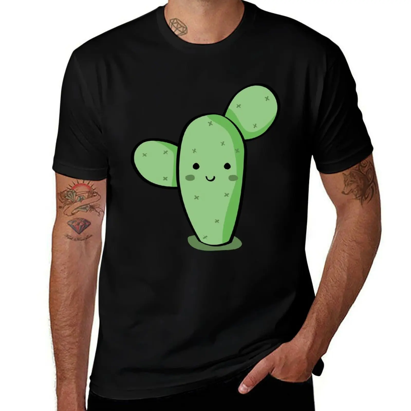 

Cute nopal cactus illustration T-Shirt Plus Size Everyday Tee Shirt