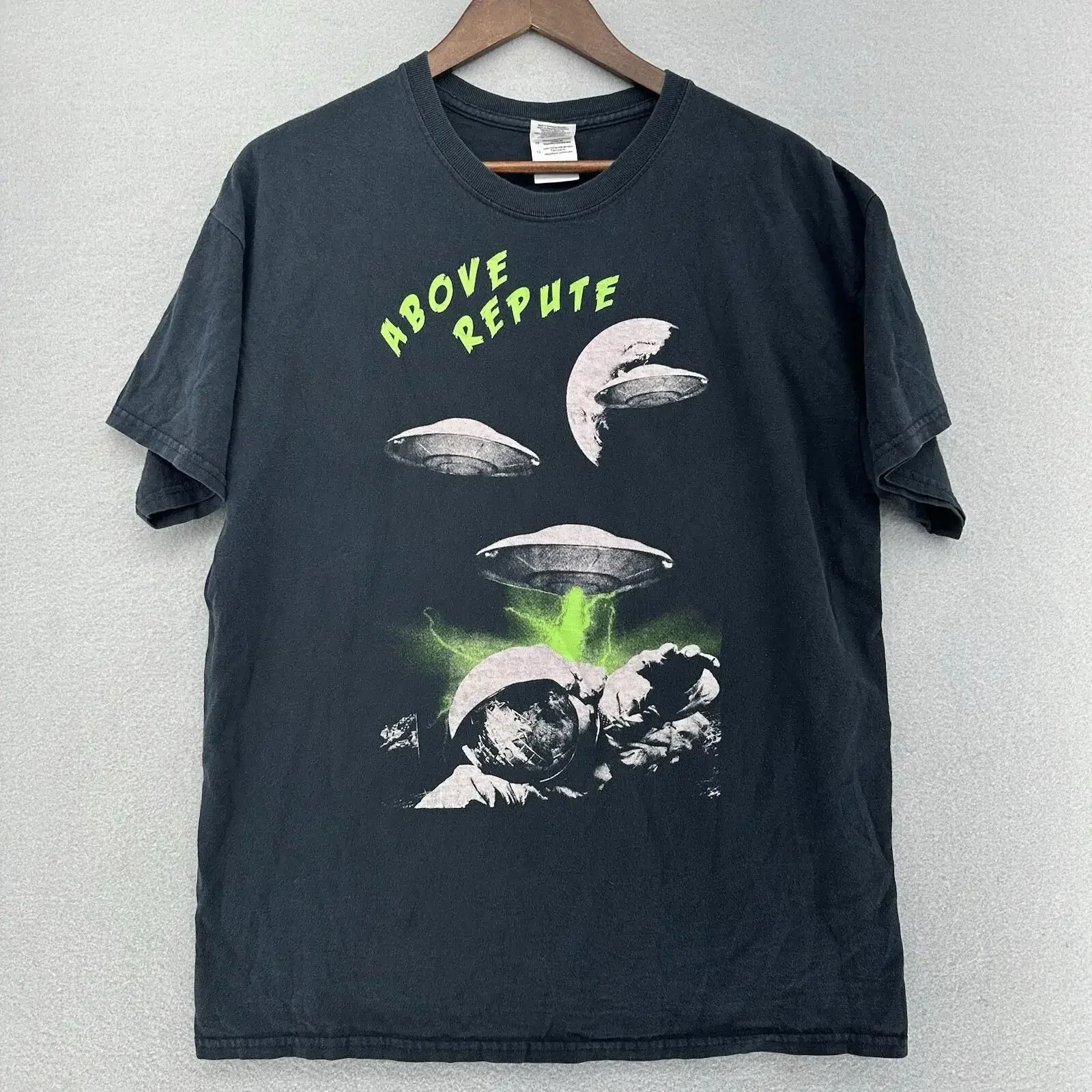 2014 Above Repute graphic black band t shirt punk post hardcore edgy rock merch vintage Washed Breathable Soft Unisex