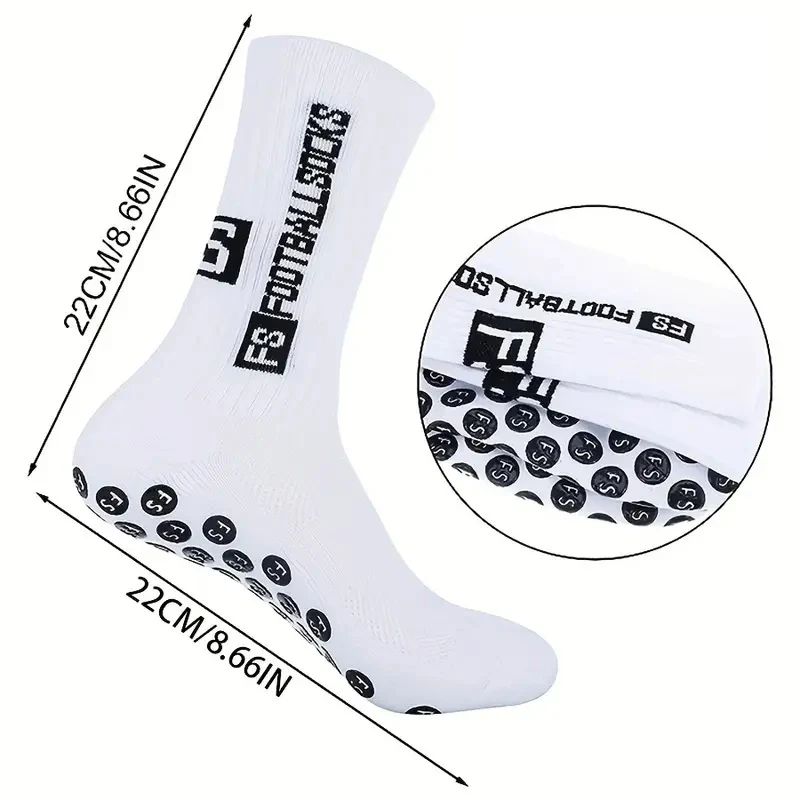 3 pares conjunto anti deslizamento meias de futebol para homens esportes ao ar livre aperto meias de futebol caneleiras caneleiras de futebol meias guarda mangas