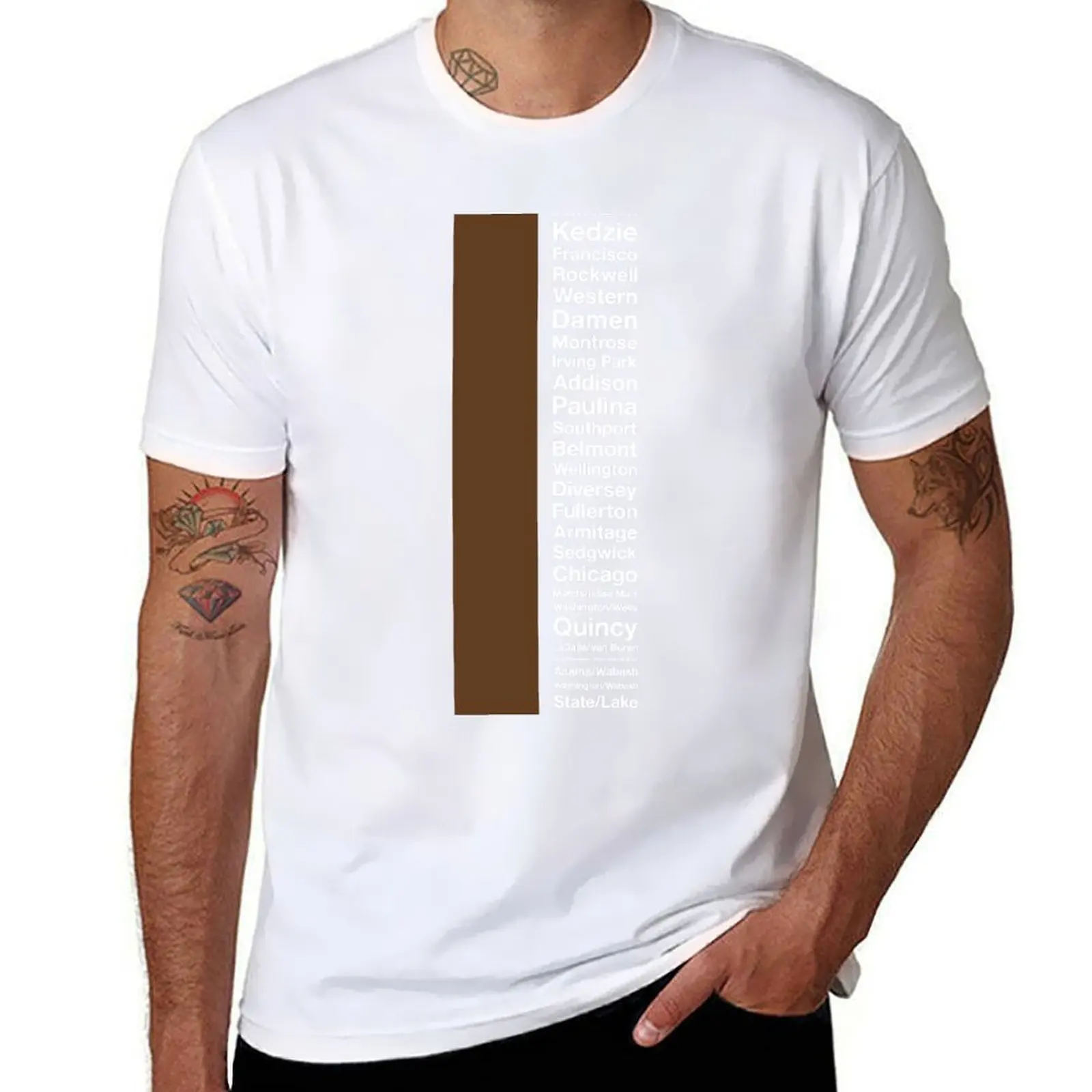 

CTA Brown Line T-Shirt g man t shirts for men t shirt man plain T-Shirt