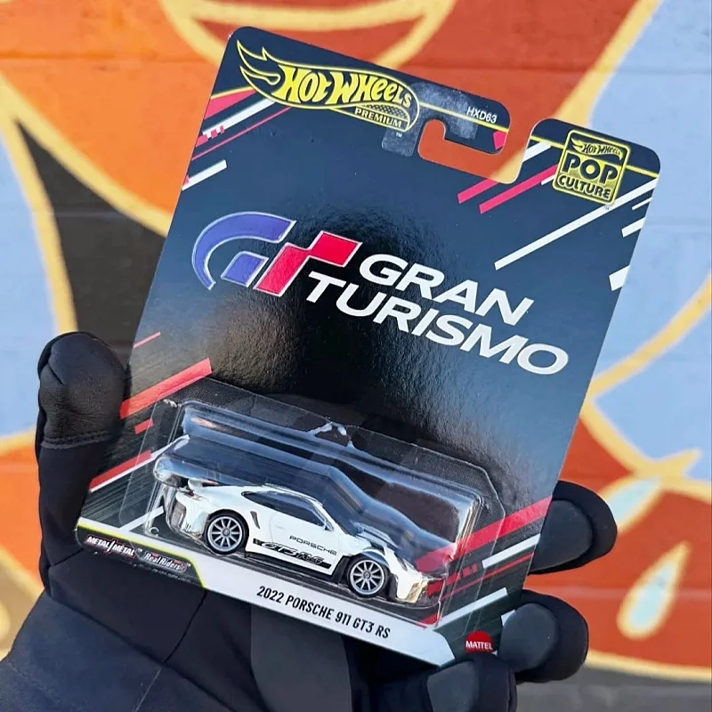 Hot Wheels Premium 2026 nouvelle Culture Pop 2022 Porsche 911 Gt3 Rs Gran Turismo 1:64 modèle de voiture moulé sous pression jouet de véhicule à collectionner