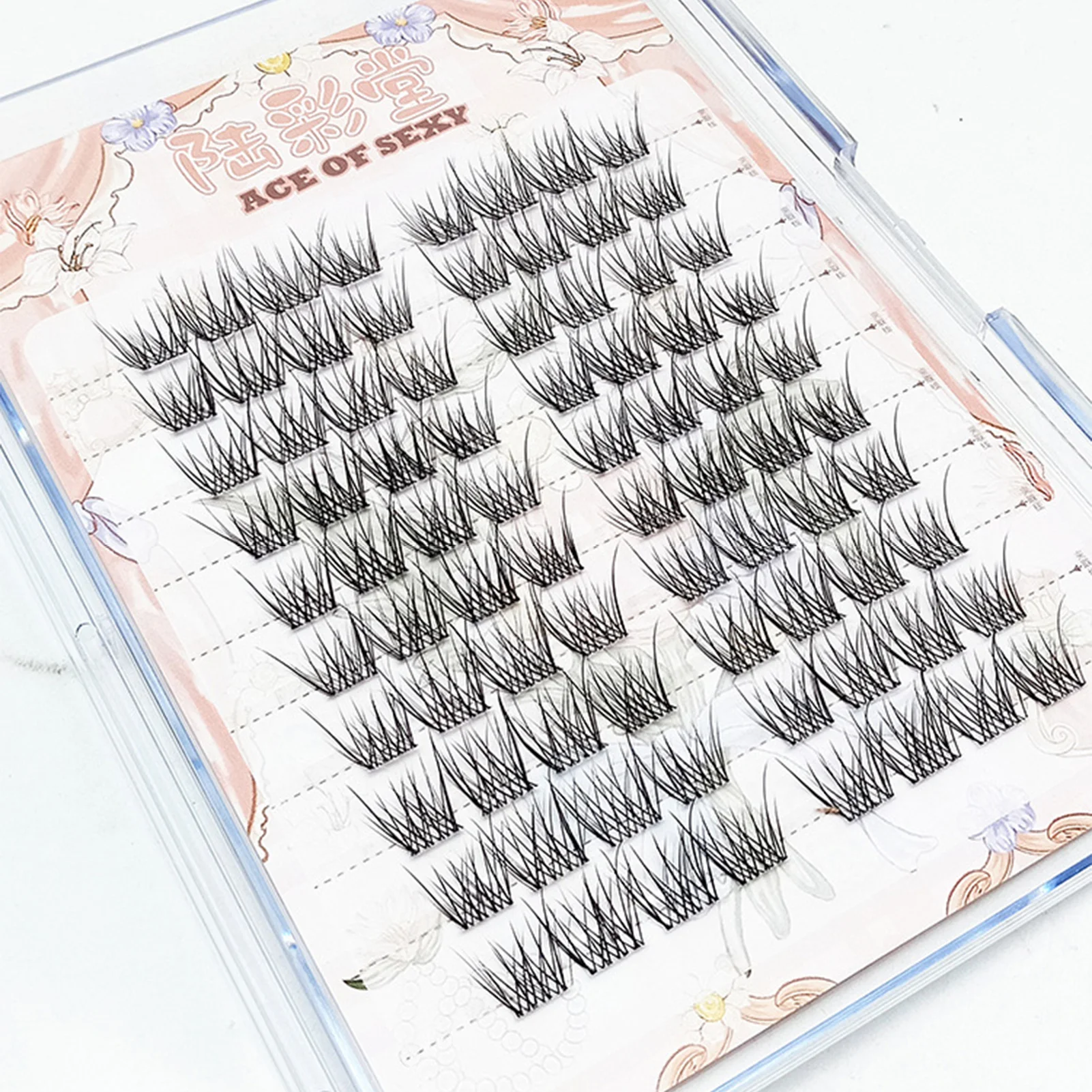 DIY valse wimpers individuele cluster natuurlijke dikke opgerold volumewimpers voor dames dagelijkse wimper make-upaccessoires