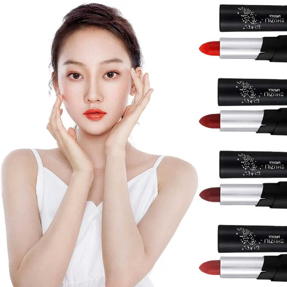 New Matte Velvet Lipstick Lip Gloss Long Lasting Non marking Red Nude Lip Makeup rossetti Liquid Waterproof Sexy Cosmetic D0D2