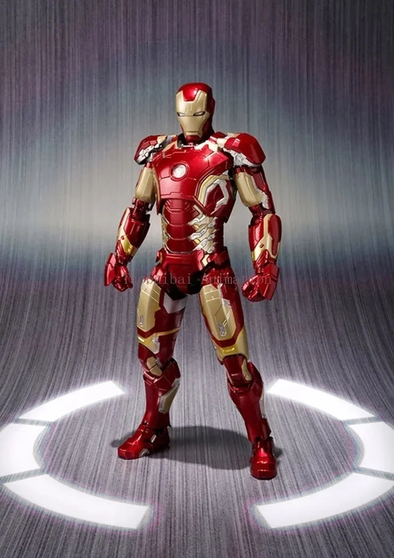 Bandai Original S.H.Figuarts American Avengers: Age of Ultron Iron Man Mark 43 Model Action Figure Toy Collection Gift in Stock