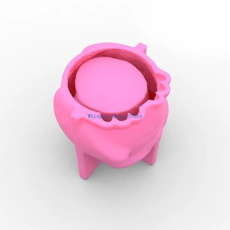 U90E OWL Bunga Pot Epoxy Resin Cetakan Pot Pot Holder Beton Cetakan Silikon