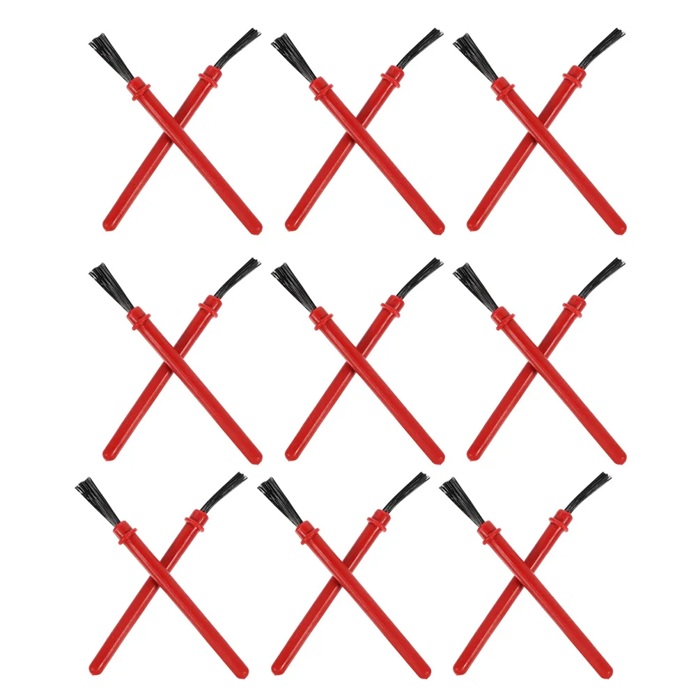 50 pennelli piccoli per set di pennelli per acquerello da 8,5 cm Manico rosso sicuro per progetti artigianali scolastici Uso sfuso