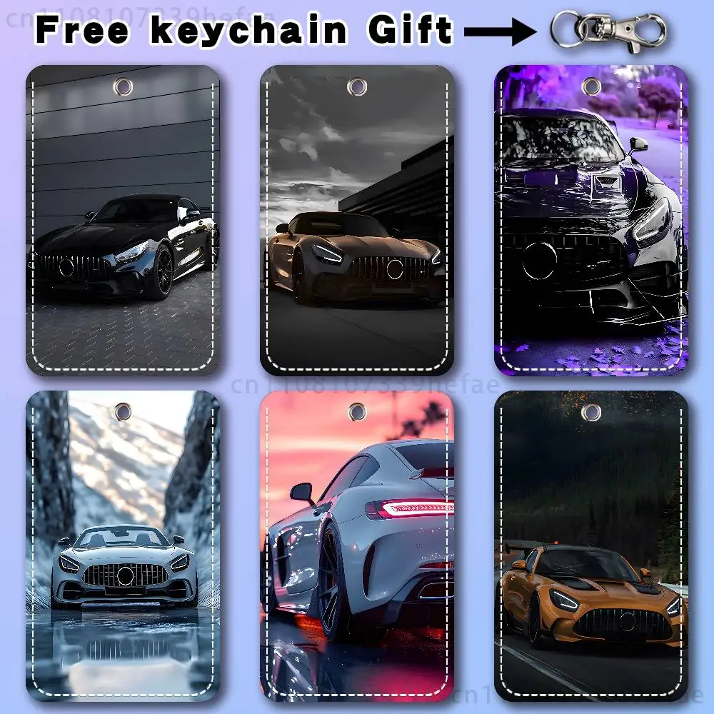 

Cool Domineering M-Mercedes-ES Holder For Bank Business Work Card Holder Student Card Case Bus Card Keychain