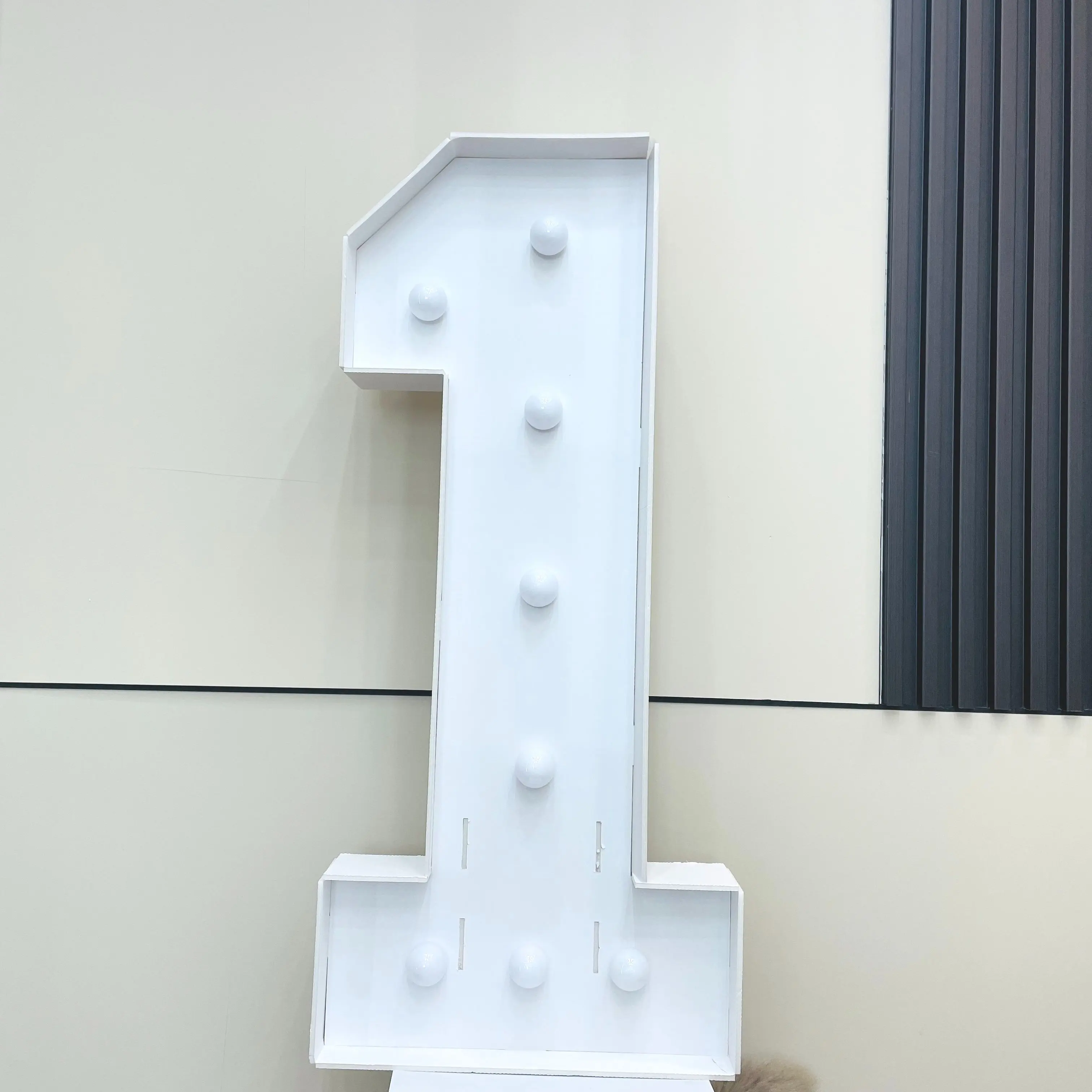 1Pc 73cm/28.7inch Light Up Digitale Marquee Frame KT Board Nummer 0-9 Plug-in KT Board Met Beugel LED Party Decoratief Licht Fo