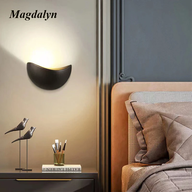 Magdalyn Waterproof Interior Wall Lamp Nordic Living Room Cap Sconces Fixture Home Decoration Modern Exterior Aluminum Led Light