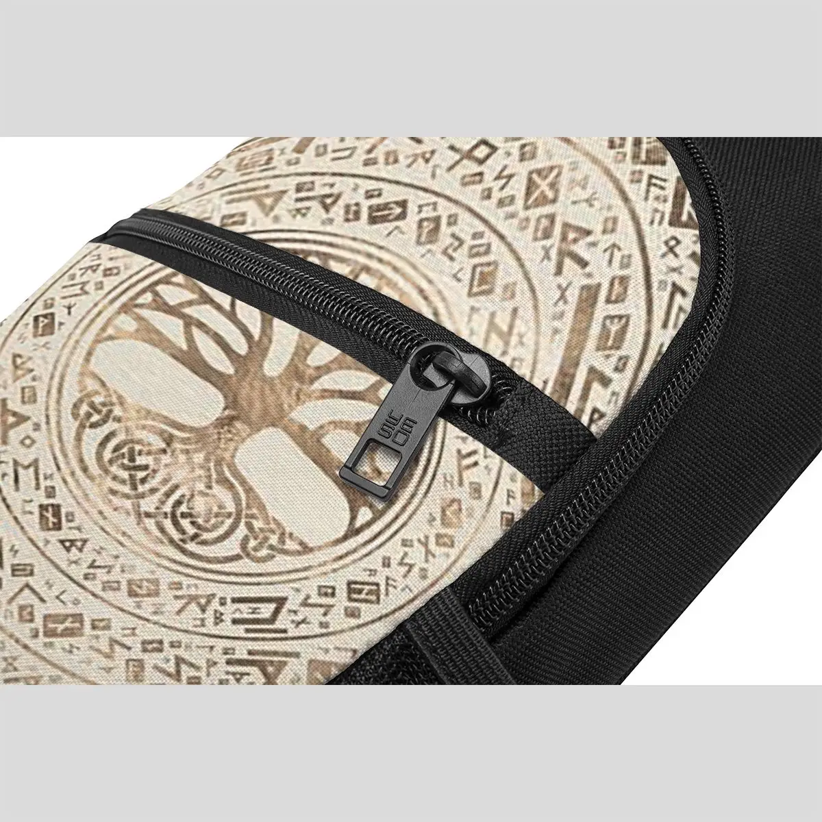 Tree Of Life -Yggdrasil Runic Pattern I Chest Bag Men Sling Crossbody Backpack Chest Bag Travel Hiking Daypack Shoulder Bag