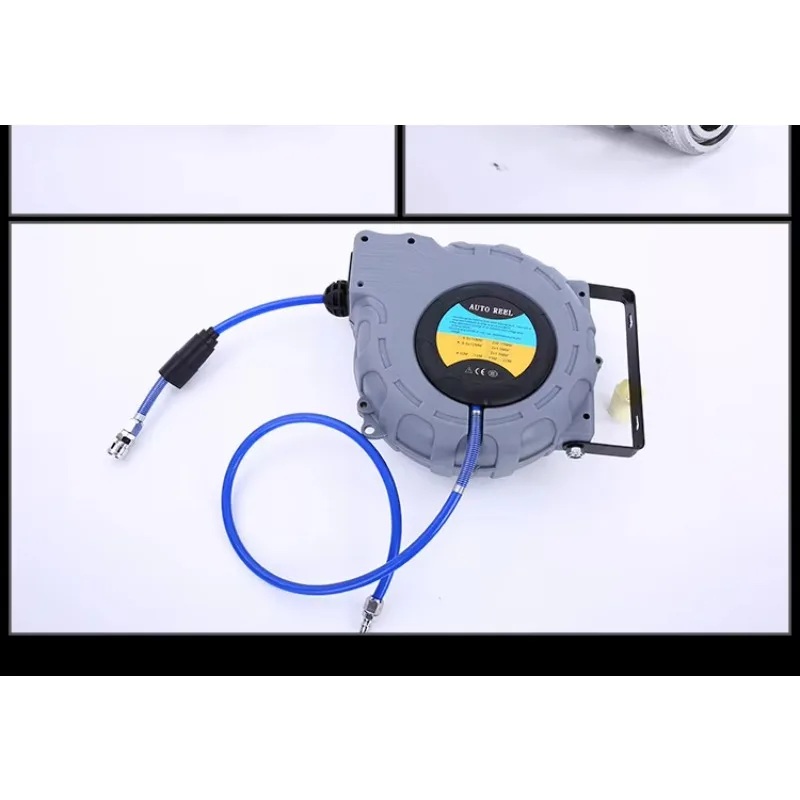 Retractable Water Hose Reel 812mm Automatic Rewind Wall-Mounted Garden Hose Reel With 180 Rotating Bracket