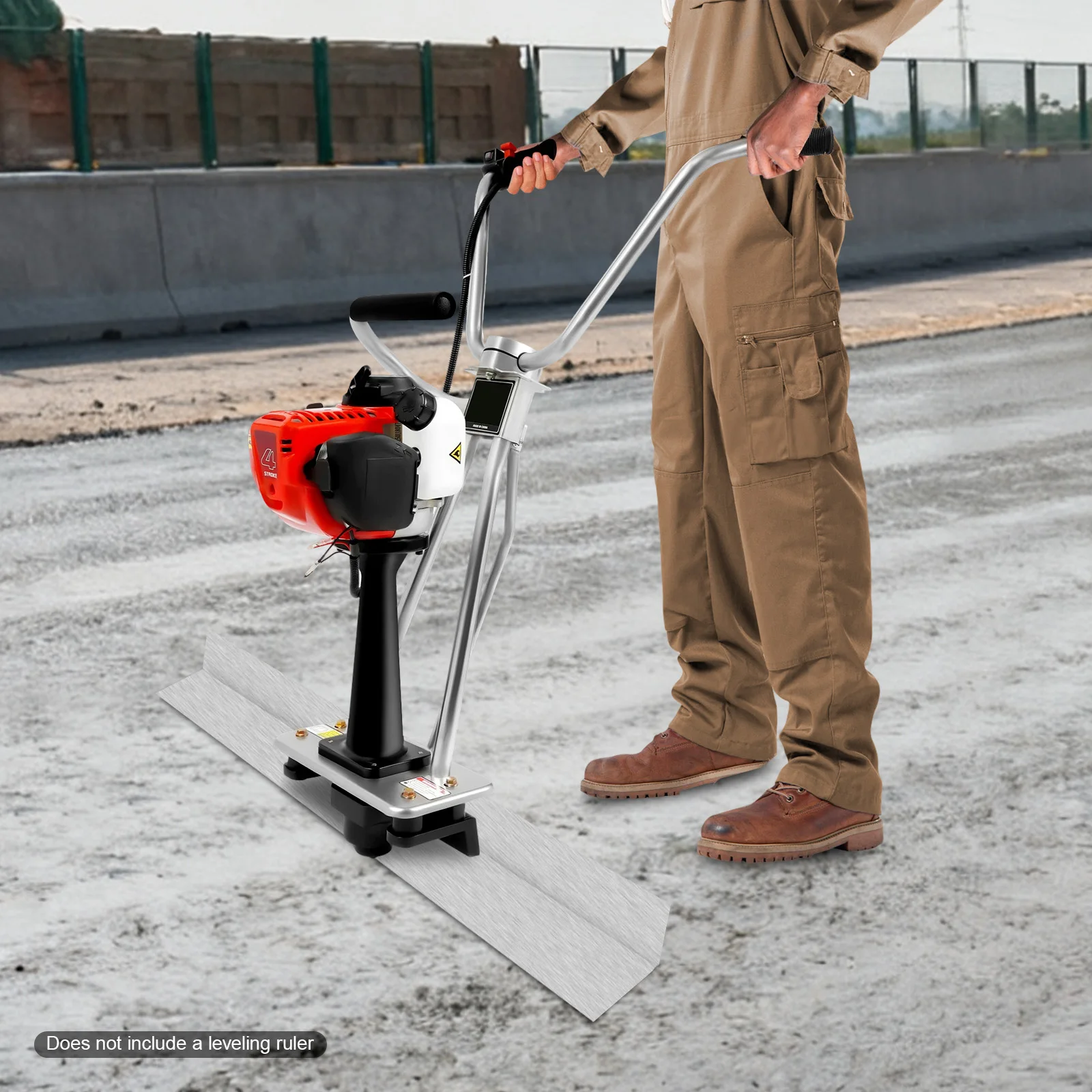 35.8CC 4-السكتة الدماغية الملموسة الاهتزازية، تبريد الهواء كامل الفولاذ المقاوم للصدأ السلطة المسمار لتسوية البناء