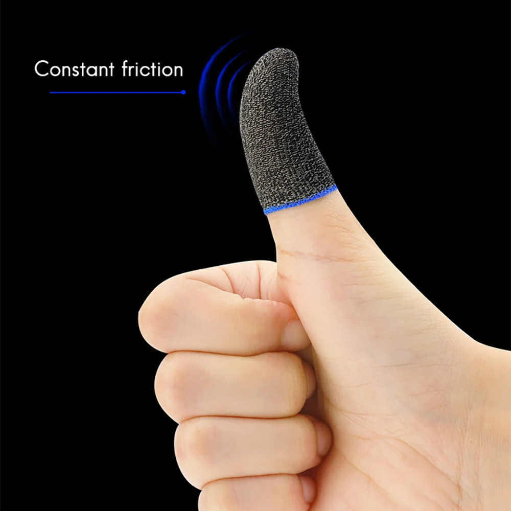 AABFK Gaming Finger Cots, Non-Slip, Sweat-Proof Touchscreen Gloves, Breathable, Chicken Finger Cots 4-Piece Set
