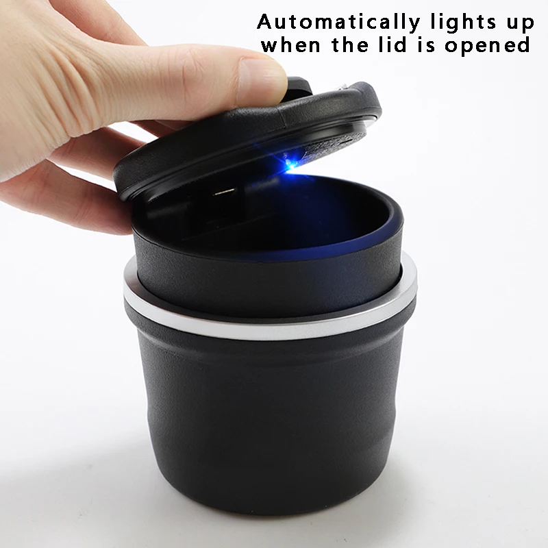 Car Multifunctional Ashtray LED Light Car Accessories For Fiat 500 Abarth Punto Stilo Ducato Palio 500L Panda Punto Lancia Musa