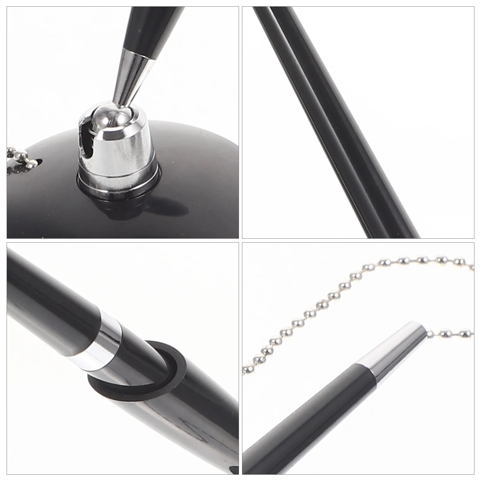 

3 шт., настольная ручка из премиум-материала с фиксированной подписью, гладкая ручка для письма, удобная ручка для офиса, делового аксессуара с цепочкой