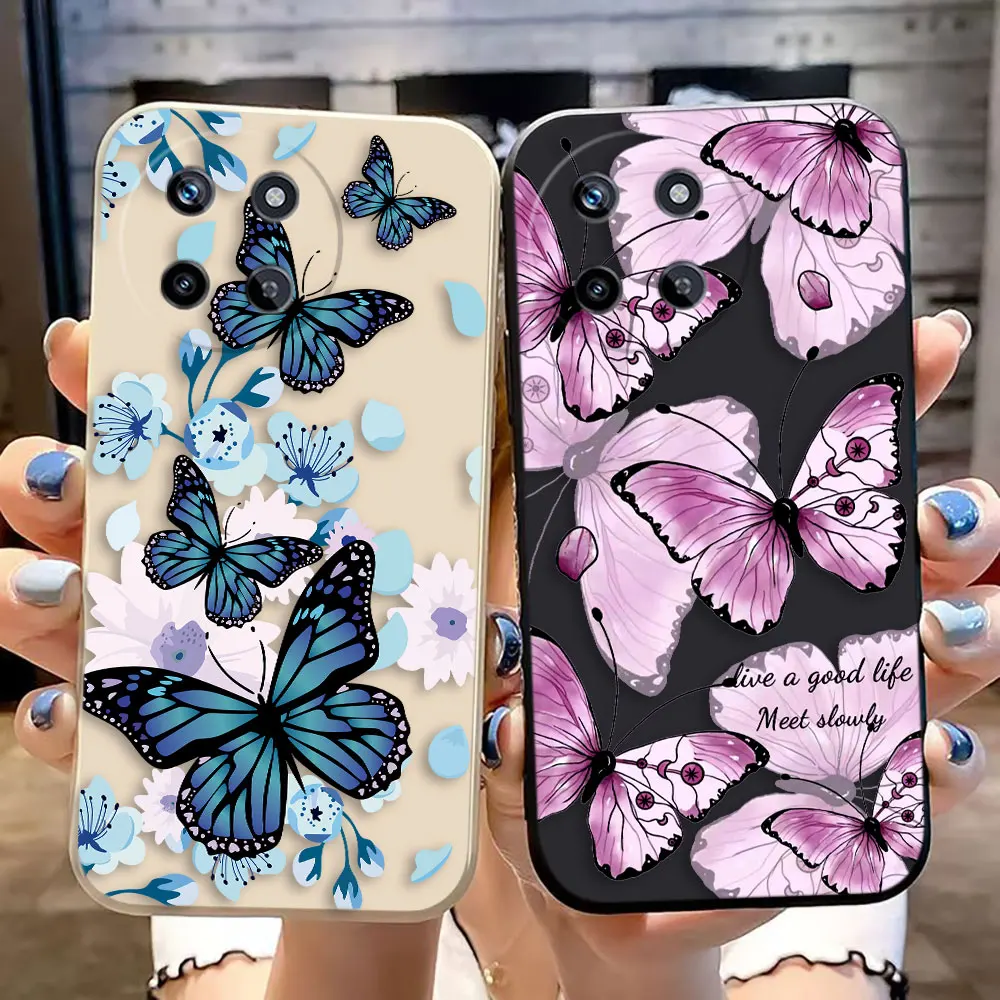 Vintage Beautiful Butterfly Cover Phone Case For OPPO Realme 11 10 9 9I 8 8I 7 7I 6 5 PRO PLUS 4G Colour Case Funda Coque Shell