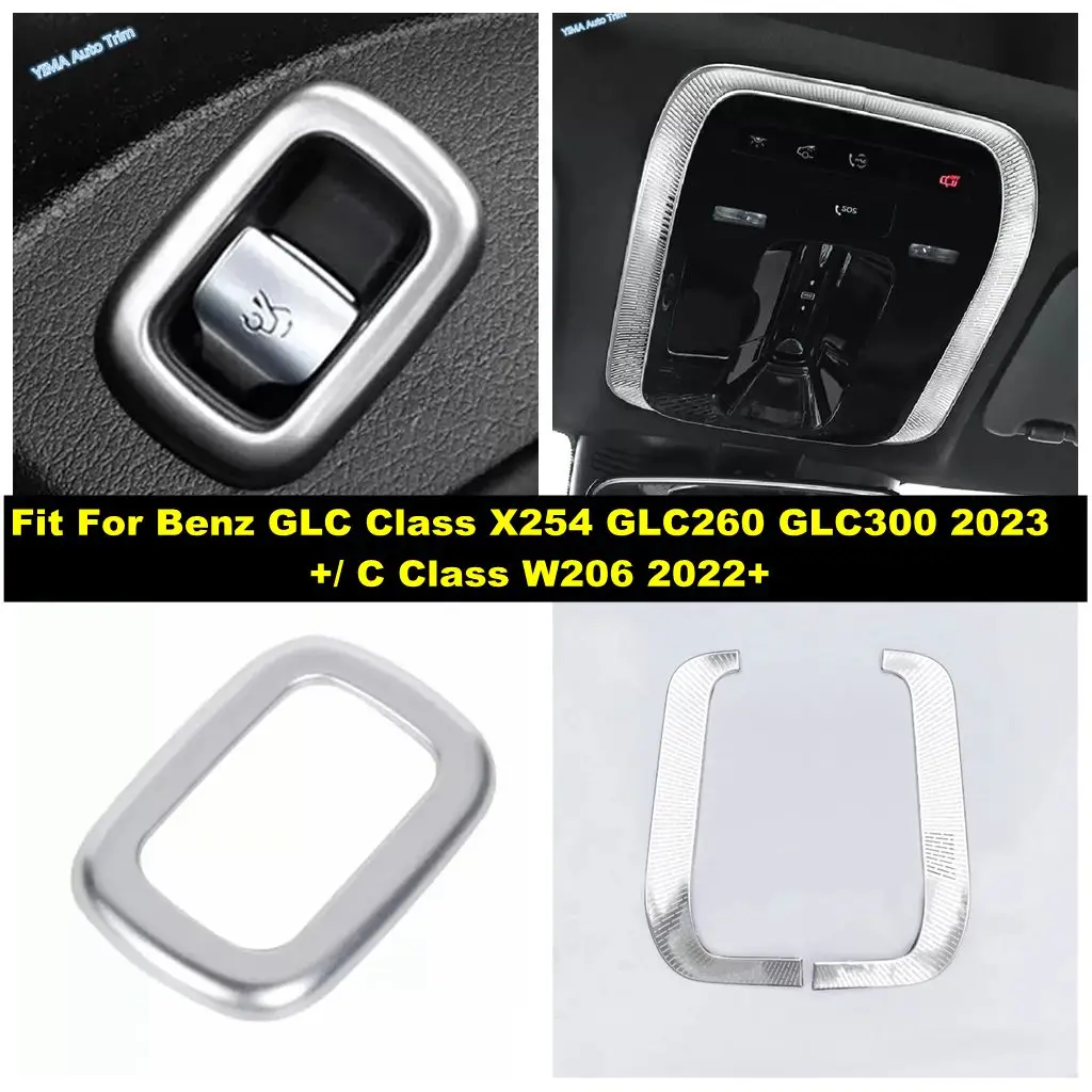 

Rear Door Button / Read Light Lamp Frame Cover Trim For Benz GLC Class X254 GLC260 GLC300 2023 2024 / C Class W206 2022 - 2024