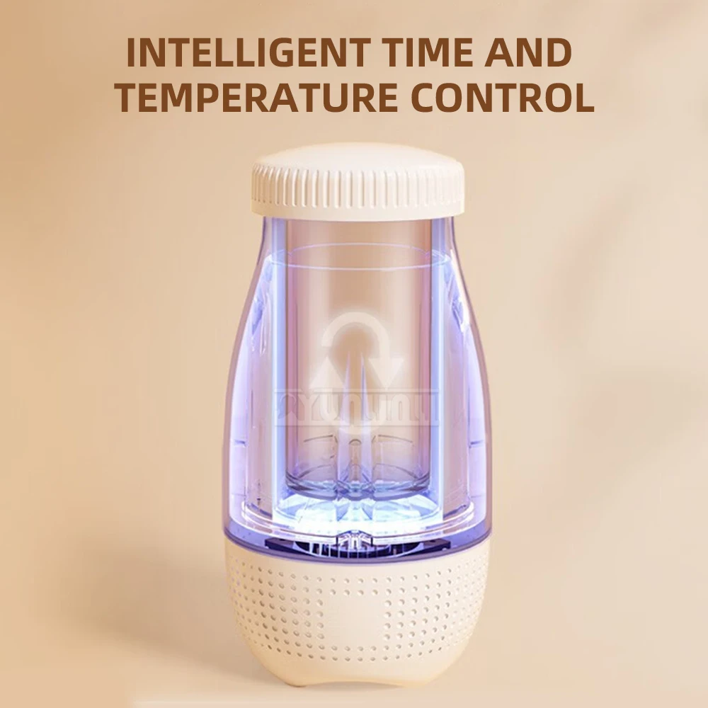 250 مللي زجاجة زبادي محلية الصنع ماكينة زبادي مبردة أوتوماتيكية متعددة الوظائف ماكينة تخمير صغيرة محمولة