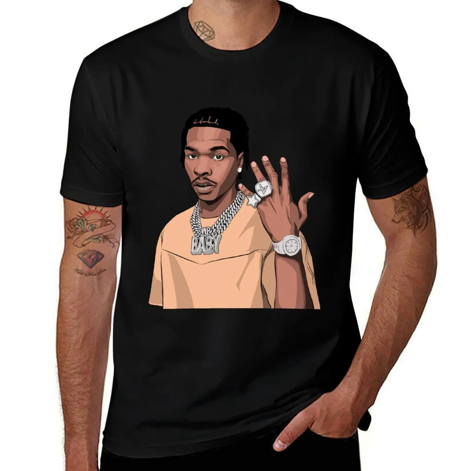 

4PF T-Shirt black cotton t-shirt plain for man package t shirts for man graphic tees cotton t shirts man 100% T-Shirt