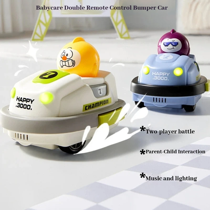 Babycare Bctoys 2‑Player Rc Bumper Cars, Parent‑Child Competitive Battle Toy, 360° Drift Remote Control Car, Kids New Year Gift