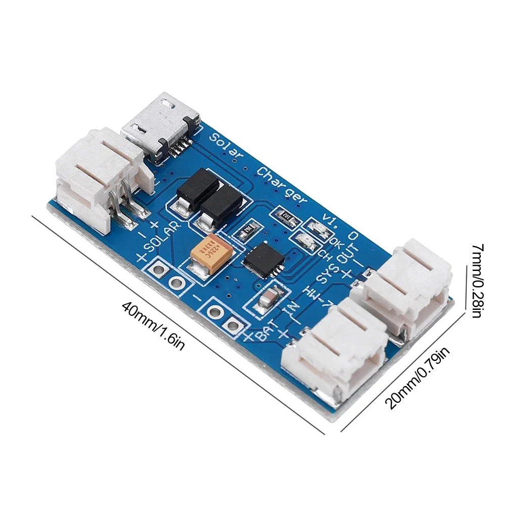 1/5/10/30Pcs 500mA Mini Solar Lithium Battery USB Charging Board CN3065 Mini Charging Module with 4.4V–6V Input Voltage