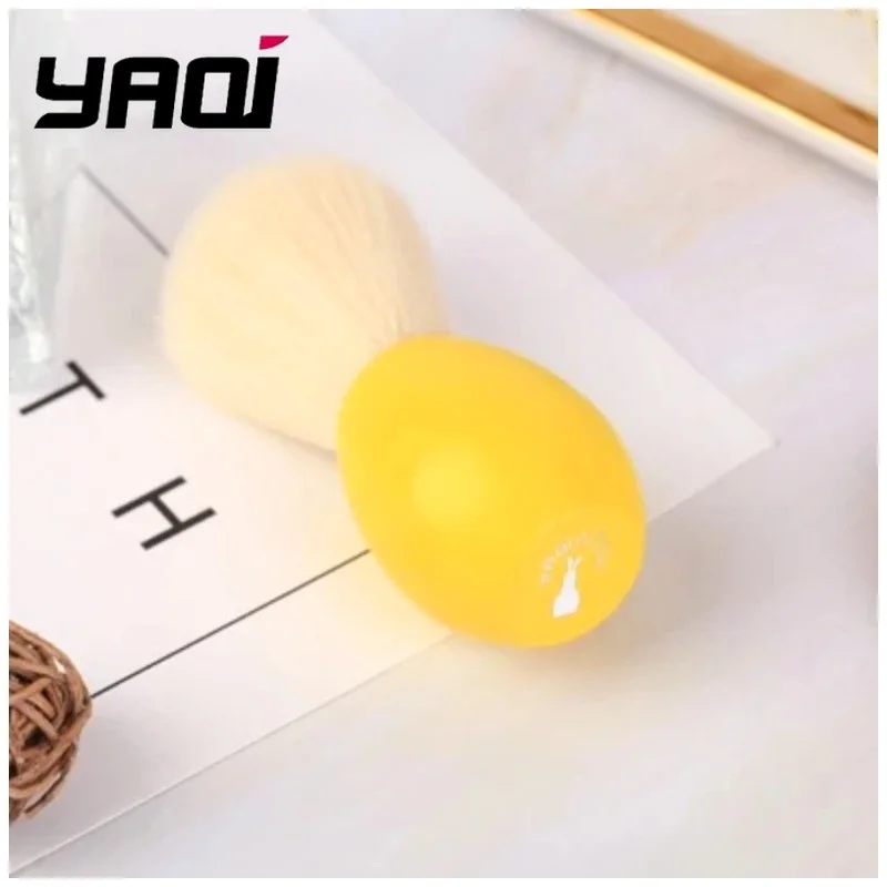 Yaqi Shaving Brush Bunny Cashmere Knot Grooming Tool for Men Yellow Ideal Easter Day Gift