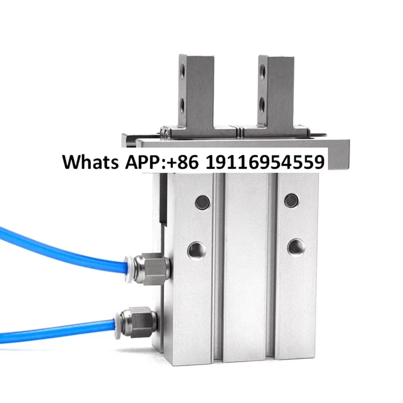 Extended parallel rail pneumatic finger cylinder air claw MHZL2-10D/16D1/20D2/25D3