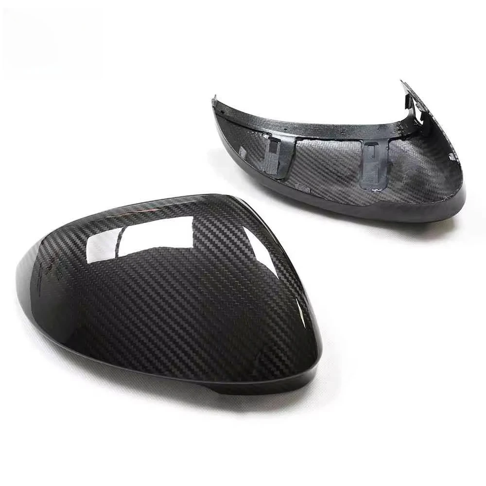

For 2020+ Volkswagen GOLF 8 Dry Carbon Fiber Mirror Cover Replacement Style With Blind Spot Assist